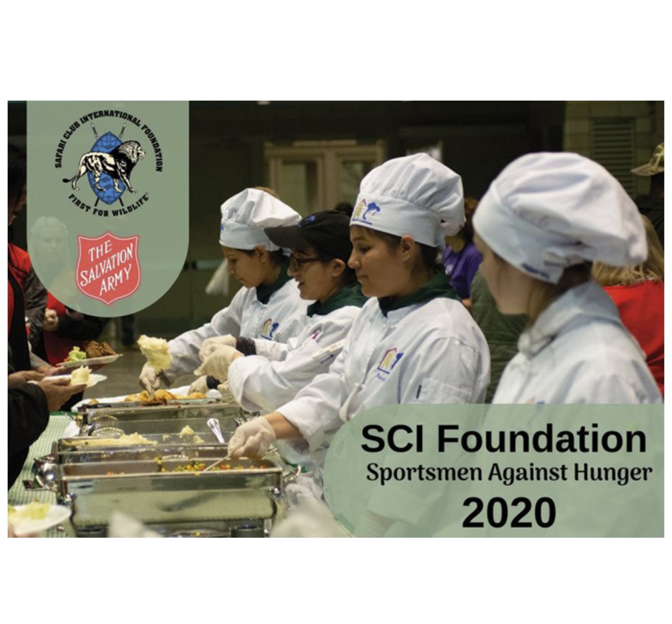 SCI Foundation Sportsmen Against Hunger volunteers